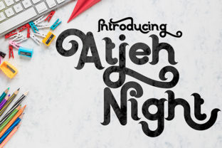 Atjeh Night: A Bold Display Font for Web Design
