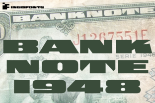 Banknote 1948: A Bold Display Font for Branding