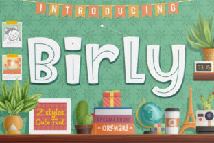 Birly: A Playful Display Font for Small Business Branding