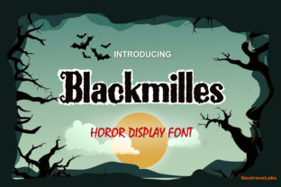 Blackmilles: A Spooky Display Font for Bold Branding