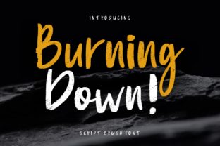 Burning Down: A Bold Display Font for Modern Editorial Design