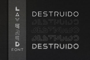 Destruido: A Bold Display Font for Modern Campaigns