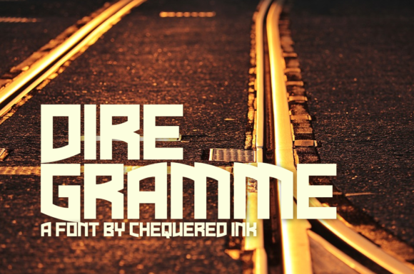 Dire Gramme: A Bold Display Font for Editorial Impact