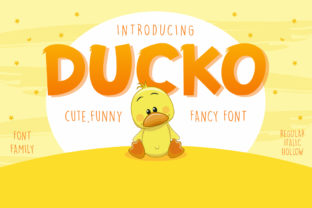 Ducko Typeface: A Playful Display Font for Editorial Design