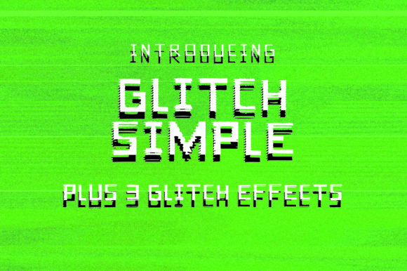 Glitch Simple: A Retro-Futuristic Display Font for Digital Impact