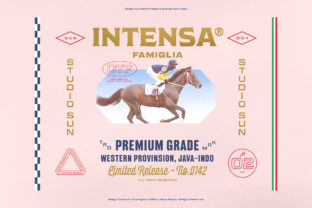 Intensa Family: A Vintage Typeface for Bold Branding