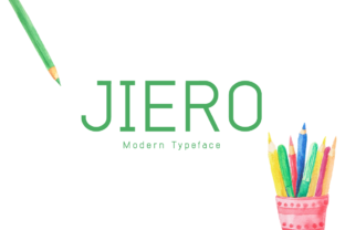 Jiero Font: A Modern Display Typeface for Web Design
