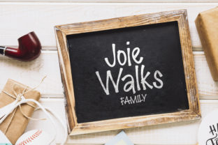 Joie Walks: A Playful Display Font for Branding