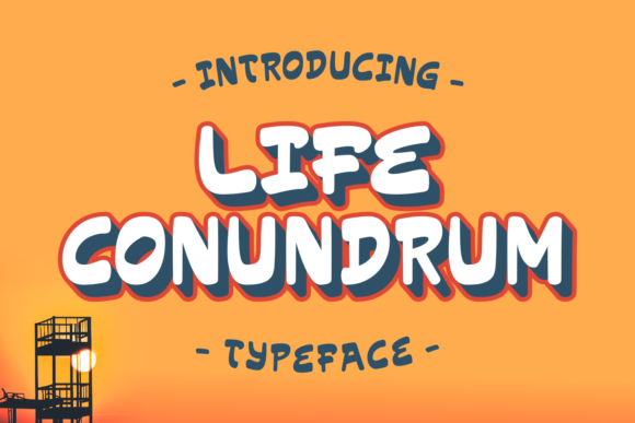 Life Conundrum: The Bold Display Font for Modern Brands