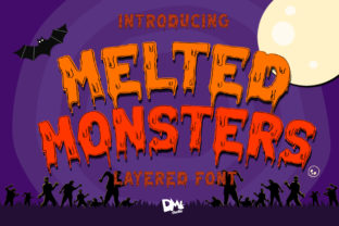 Melted Monster: A Spooky Display Font for Bold Branding