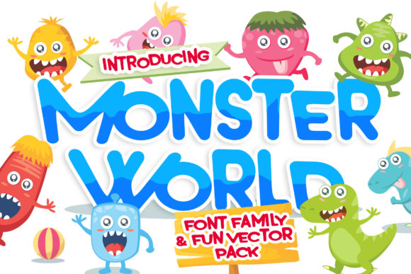 Monster World: A Playful Display Font for Modern Editorial Design