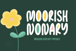 Moorish Nonary: A Whimsical Display Font for Editorial Design