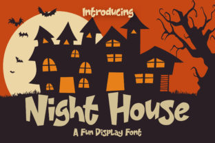 Night House Font: Spooky Display Type for Web Design