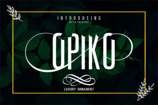 Opiko: A Luxurious Display Font for Elegant Branding
