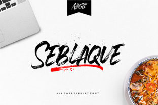 Seblaque: A Bold Brushed Font for Modern Brands