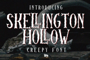 Skellington Hollow: A Spooky Display Font for Design
